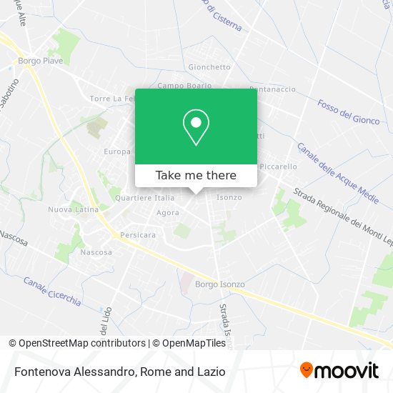 Fontenova Alessandro map