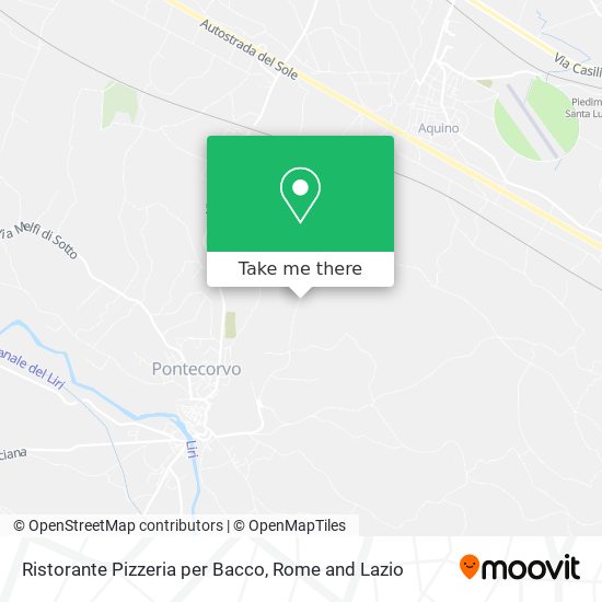 Ristorante Pizzeria per Bacco map