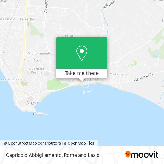 Capriccio Abbigliamento map