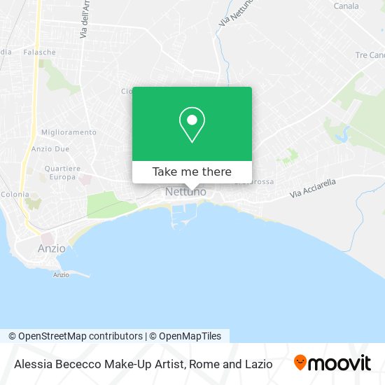 Alessia Bececco Make-Up Artist map