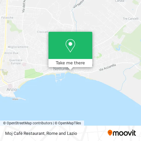 Moj Cafe Restaurant map