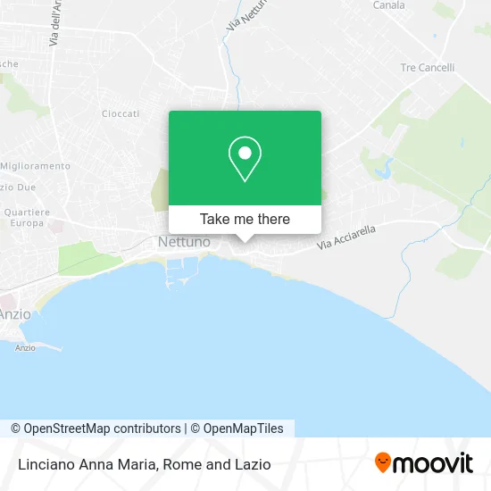 Linciano Anna Maria map