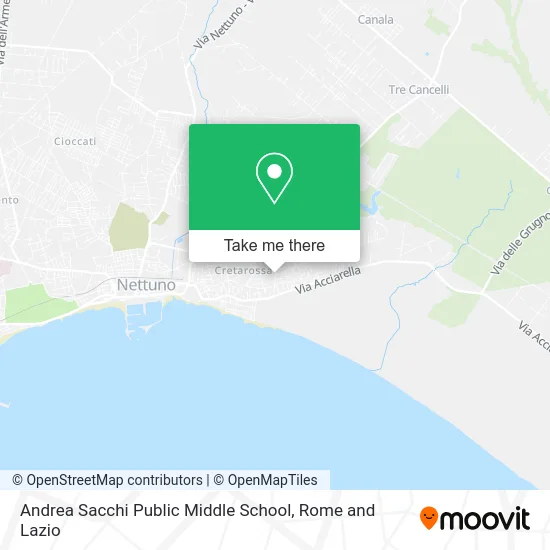 Andrea Sacchi Public Middle School map
