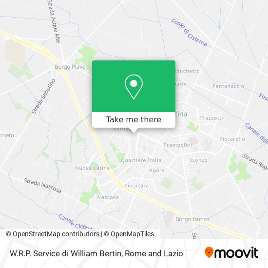 W.R.P. Service di William Bertin map