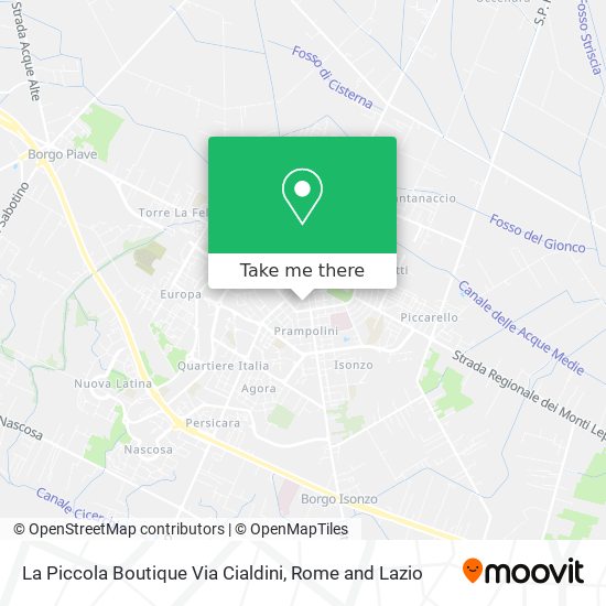 La Piccola Boutique Via Cialdini map