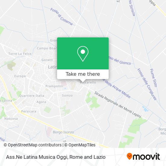 Ass.Ne Latina Musica Oggi map