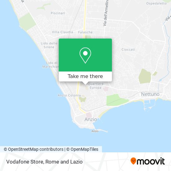 Vodafone Store map