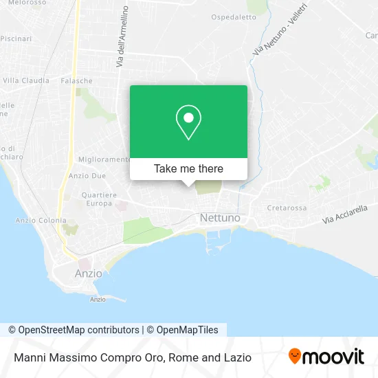 Manni Massimo Gold Buyer map