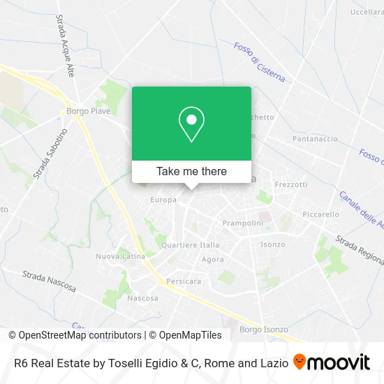 R6 Real Estate by Toselli Egidio & C map