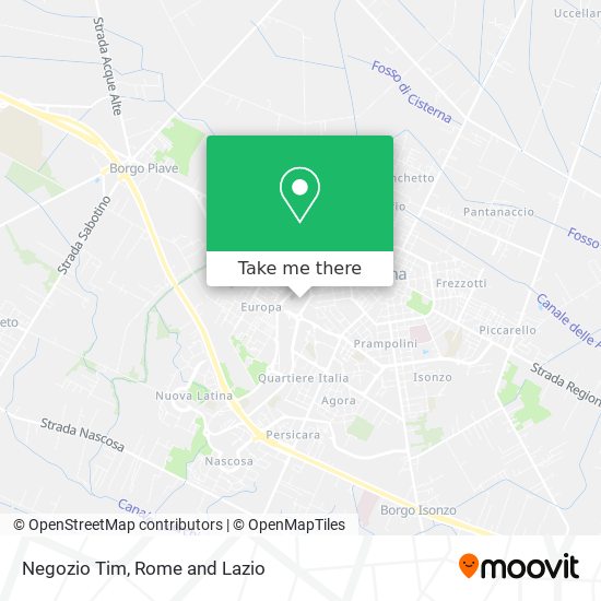 Negozio Tim map