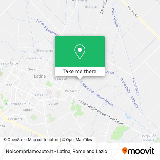 Noicompriamoauto.It - Latina map