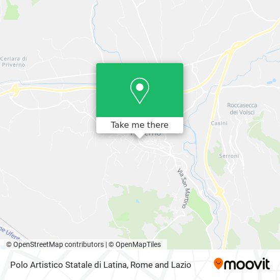 Polo Artistico Statale di Latina map