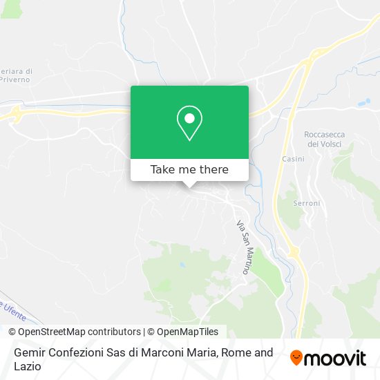 Gemir Confezioni Sas di Marconi Maria map