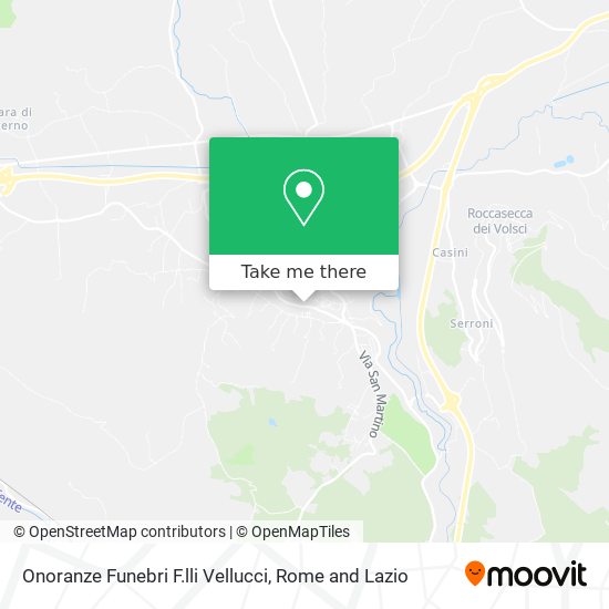 Onoranze Funebri F.lli Vellucci map