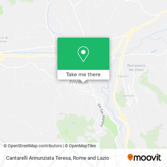 Cantarelli Annunziata Teresa map