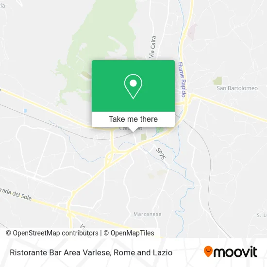 Varlese Area Restaurant and Bar map