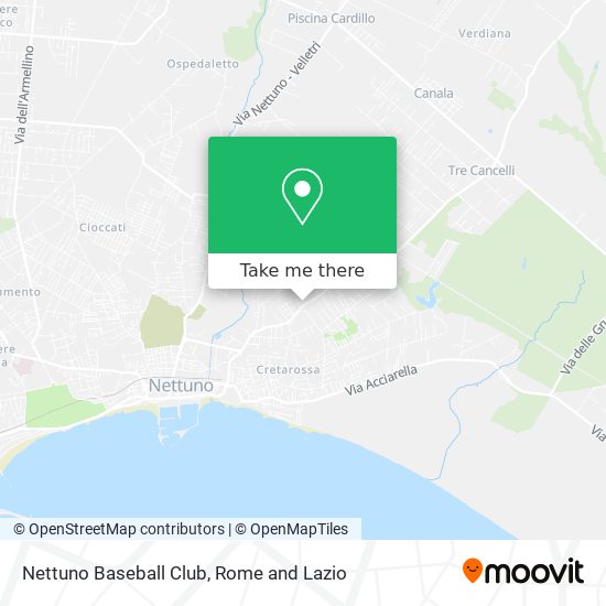 Nettuno Baseball Club map