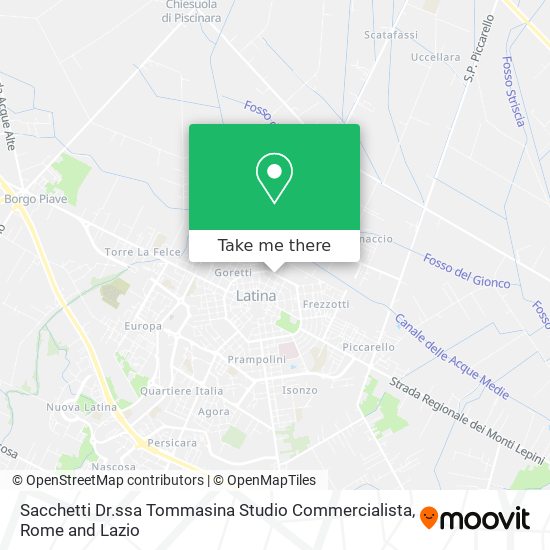 Sacchetti Dr.ssa Tommasina Studio Commercialista map