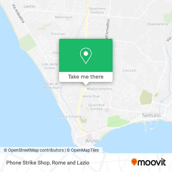 Phone Strike Shop map