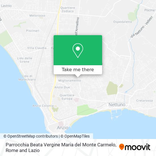 Parrocchia Beata Vergine Maria del Monte Carmelo map