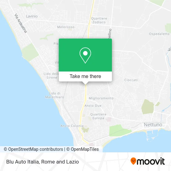 Blu Auto Italia map