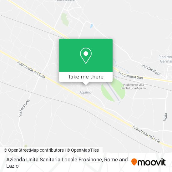 Azienda Unità Sanitaria Locale Frosinone map