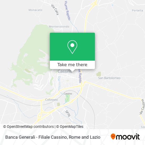 Banca Generali - Filiale Cassino map