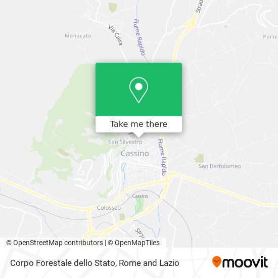 Corpo Forestale dello Stato map