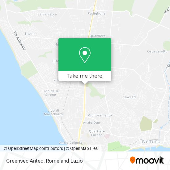 Greensec Anteo map