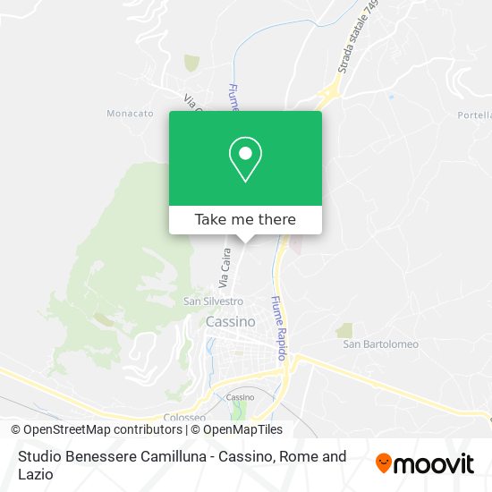 Studio Benessere Camilluna - Cassino map