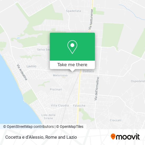 Cocetta e d'Alessio map
