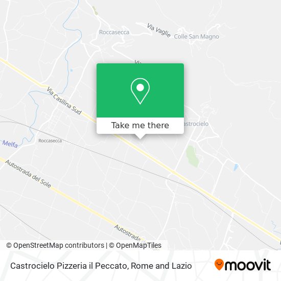 Castrocielo Pizzeria il Peccato map