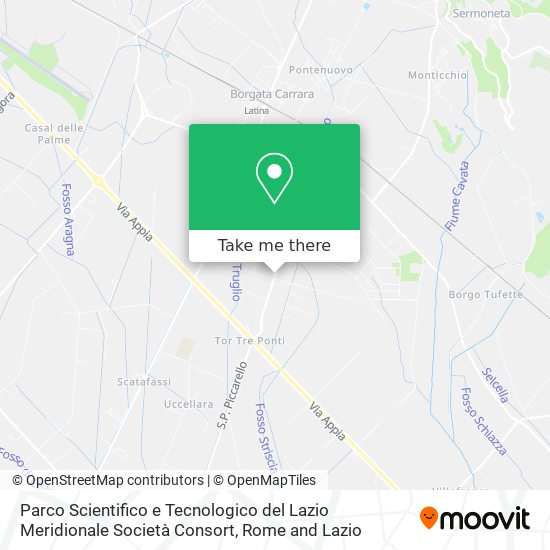 Parco Scientifico e Tecnologico del Lazio Meridionale Società Consort map
