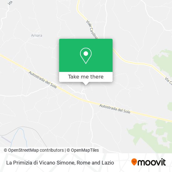 La Primizia di Vicano Simone map