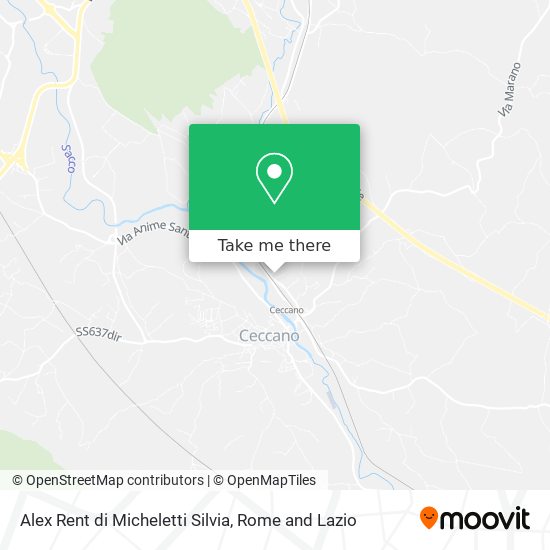 Alex Rent di Micheletti Silvia map