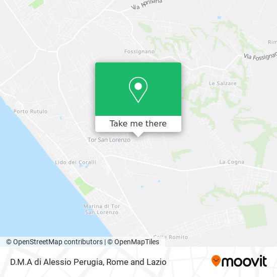 D.M.A di Alessio Perugia map