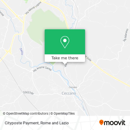 Cityposte Payment map