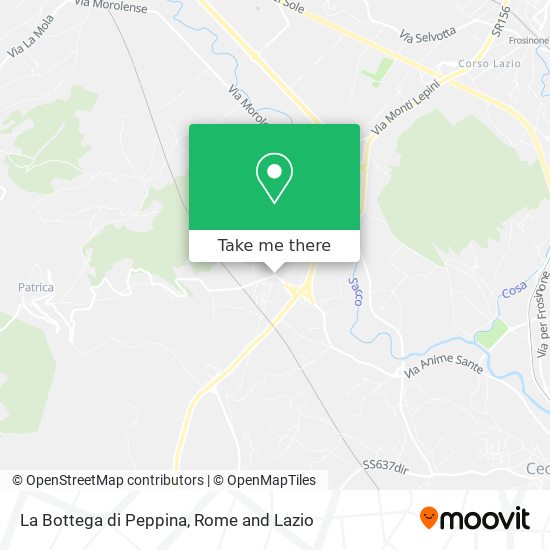 La Bottega di Peppina map