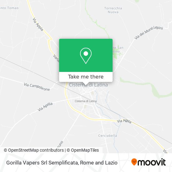 Gorilla Vapers Srl Semplificata map