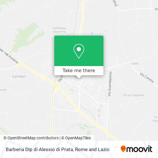 Barberia Dip di Alessio di Prata map