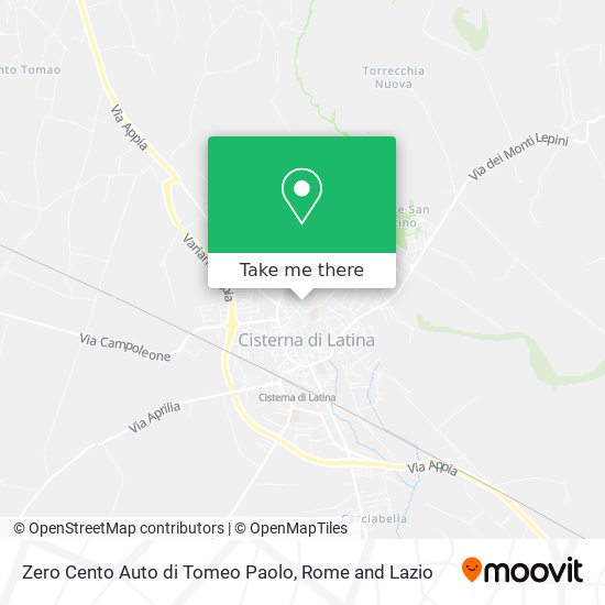 Zero Cento Auto di Tomeo Paolo map