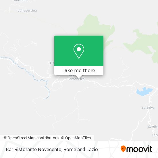 Bar Ristorante Novecento map