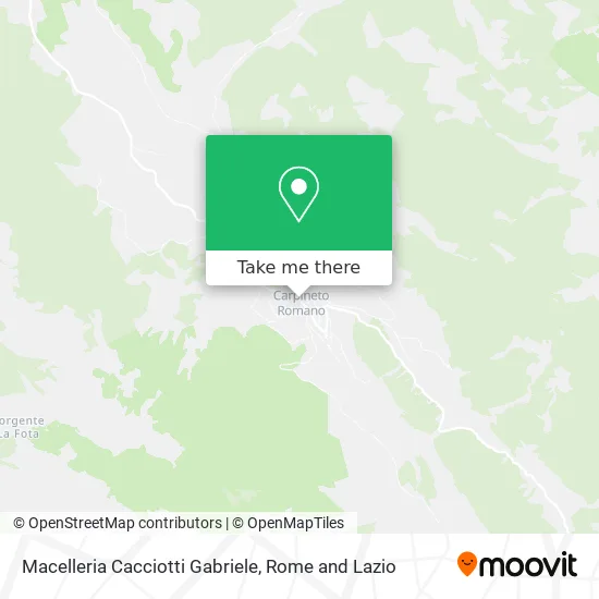 Cacciotti Gabriele Butcher Shop map