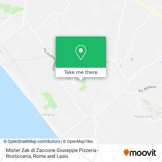 Mister Zak di Zaccone Giuseppe Pizzeria - Rosticceria map