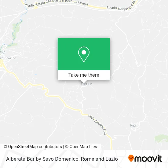 Alberata Bar by Savo Domenico map
