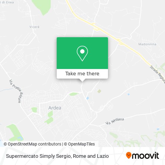 Supermercato Simply Sergio map