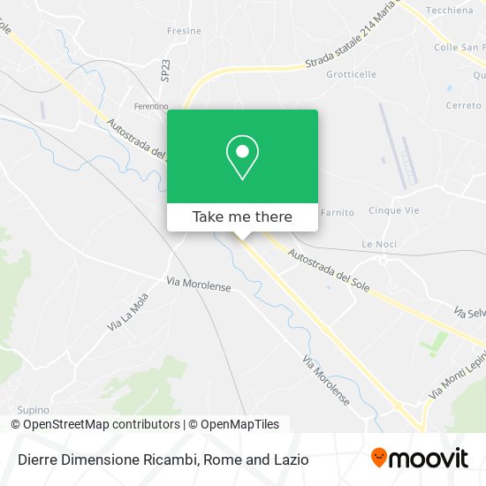 Dierre Dimensione Ricambi map