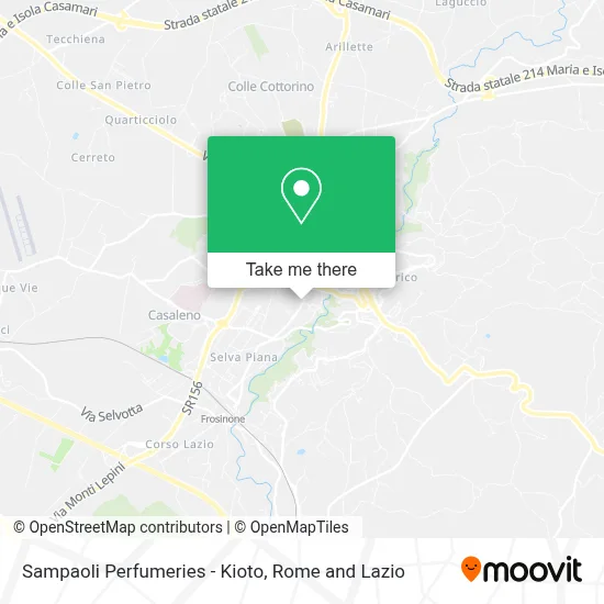 Sampaoli Perfumeries - Kioto map