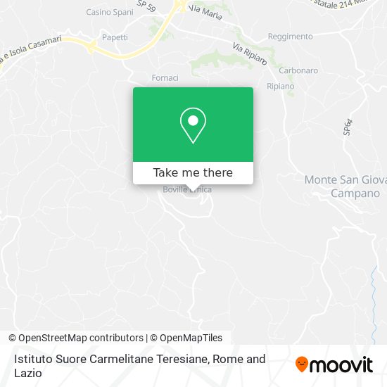 Istituto Suore Carmelitane Teresiane map