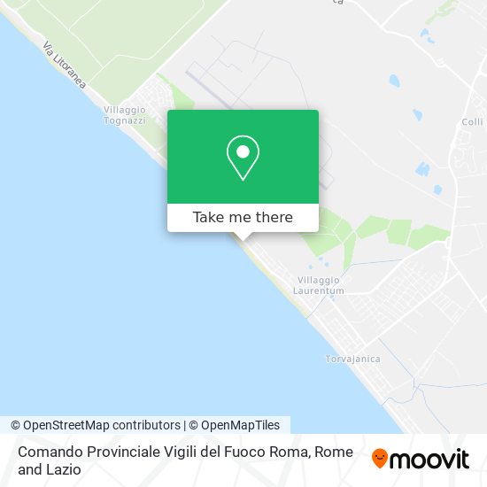 Comando Provinciale Vigili del Fuoco Roma map